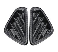 Vuzmode 2 pièces bande de garniture d'aération voiture couverture décoration calandre sortie climatiseur, for Hyundai Décoration de garniture de ventilation de voiture(Carbon Fiber Style)