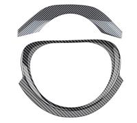 Vuzmode 2 pièces, for Vezel, HR-V HRV 2021 2022 intérieur de Voiture en Fibre Carbone Panneau Volant Garniture décoration Cadre Autocollant pour Volant