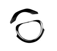 Vuzmode 2 pièces, for Vezel, HR-V HRV 2021 2022 intérieur de Voiture Noir Brillant Panneau Volant Garniture décoration Cadre Autocollant pour Volant
