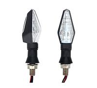 Vuzmode 2 pièces moto lumière clignotant indicateur lampe décorative 12V Double face LTZ400 PCX CB400 café Racer Indicateur de signalisation pour moto(One pair)