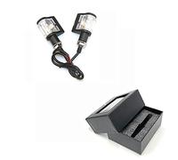 Vuzmode 2 pièces moto lumière DRL clignotant indicateur 12V Chopper café Racer 400 Ltz XJ6 Z750 ER6N MT07 R3 R6 Indicateur de signalisation pour moto(Type E with box)