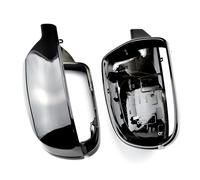 Vuzmode 2Pcs Rearview Mirror Shells Cover Protection Cap Car Styling Shell Side Mirror Shell Covers A3 A4 A5 B8.5 Coque de rétroviseur de Voiture(Carbon Look Black)
