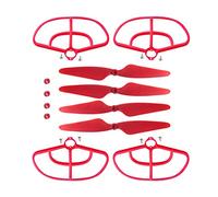 Vuzmode 4 Anneaux de Protection d'hélice Rouge, for MJX B2C B2W RC Quadcopter modèle Jouet UAV pièces d'avion Drone 9 Pouces à hélice bipale