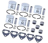 Vuzmode 5 joints de silencieux (38 mm) for roulement à aiguilles de piston, for tronçonneuses Husqvarna 41 36 136 136LE 137 137E 141 142 et JONSERED 2036 Segment de piston