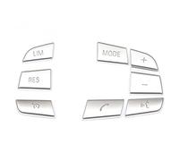Vuzmode 7 pièces, for BMW, série 1 2 3 4 5 7 GT3 GT5 X3 X5 X6 F10 F20 F30 E70, autocollants de garniture de couvercle de commutateur de bouton Interrupteur au volant