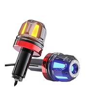 Vuzmode Accessoires de moto, guidon, tête d'équilibre, décoration, poignées Motocross, Protection du moteur, feux signalisation Indicateur de signalisation pour moto(Rot)