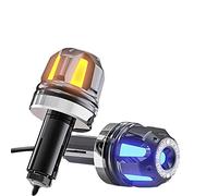 Vuzmode Accessoires de moto, guidon, tête d'équilibre, décoration, poignées Motocross, Protection du moteur, feux signalisation Indicateur de signalisation pour moto(Silver)