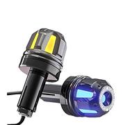 Vuzmode Accessoires de moto, guidon, tête d'équilibre, décoration, poignées Motocross, Protection du moteur, feux signalisation Indicateur de signalisation pour moto(Schwarz)