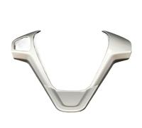 Vuzmode Accessoires de rénovation style voiture, autocollant garniture couvre-volant, for Ford, for Courier, for Fiesta MK7 Autocollant de décalcomanie de volant de voiture(B Silver matte)