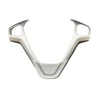 Vuzmode Accessoires de rénovation style voiture, autocollant garniture couvre-volant, for Ford, for Courier, for Fiesta MK7 Autocollant de décalcomanie de volant de voiture(C Silver matte)