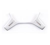 Vuzmode Accessoires de voiture revêtement d'habillage cadre volant décoratif, for, for Mercedes-Benz, Classe C W204 W212 W463 W166 X166 2011-2017 Habillage de jante de volant pour véhicule(SILVER)