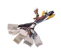 Vuzmode Adaptateur de câble de faisceau de câblage stéréo d'autoradio Android 16 broches, for Toyota, Camry, for Corolla, for RAV4, Sienna Highlander, for Lexus, ES300 Câble de connexion radio automat