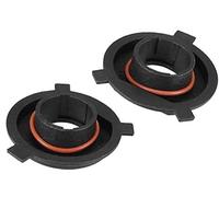Vuzmode Adaptateur de phare LED H4, support douilles d'ampoule, for voiture noir, 2 pièces Support de phare