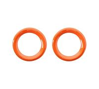 Vuzmode Anneau de couverture de capot de décoration de phare antibrouillard avant, for Jeep, Renegade 2019 2020 autocollants d'accessoires de style de voiture Cache-lentille de phare(Orange)