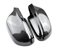 Vuzmode Auto Rearview Mirror Cap, for, A4 A5 B8 A3 8P A6 C6 Q3 ABS Carbon Fiber Car Side Door Mirrors Cover Coque de rétroviseur de Voiture(Carbon Look Black)