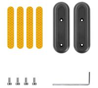 Vuzmode Autocollant réfléchissant moyeu de roue arrière coque de protection outils à vis, for Ninebot, couverture décorative de scooter électrique Max G30 G30D Cache-roue latéral pour trottinette élec
