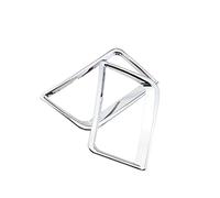 Vuzmode Autocollants d'anneau de décoration sortie d'aération intérieure d'accessoires voiture garnitures chromées d'abs, for Hyundai Décoration de garniture de ventilation de voiture