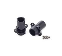 Vuzmode Avant et arrière en métal, for boîtier d'essieu AR14B, fusée d'essieu, moyeu C, étrier de Rotor Hexagonal, for 1/10 RC Rock Bouncer, for Axial RBX10 Ryft Rc(Axle Adapters-BK)