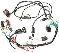 Vuzmode Bobine d'allumage, Bougie d'allumage, kit de câblage de Faisceau de Bobine d'allumage de Course, démarrage électrique for Quad 50, 70, 90, 110cc CDI