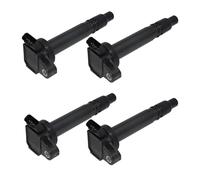 Vuzmode Bobine d'allumage de voiture, for Toyota, for Corolla, E12 1.8L 2001-2007, for CELICA Coupé T23 9091902238 88970216 Remplacement du pack de bobines d'allumage de voit(BLACK 4PCS)