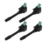 Vuzmode Bobine d'allumage, for Jeep, for Compass 2017-2019 1.4 Multi Air AWD 77910001 55269484 Auto Car Accessories pack de bobines Remplacement du pack de bobines d'allumage de voit(BLACK 4pcs)