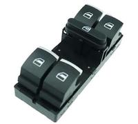 Vuzmode Bouton de commande l'interrupteur principal lève-vitre électrique, for VW, Jetta, Golf, GTI MK5 MK6, Passat B6 CC, Seat, Leon MK2 5ND 959 857-Chrome Interrupteur de vitre de voiture