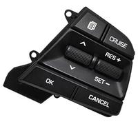 Vuzmode Bouton de régulateur de vitesse de voiture, for Hyundai, for Solaris, for Accent 1,6 L 2017 2018, bouton de contrôle de volume de croisière multifonction au volant de voiture 96700-F2210 Kit d