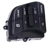 Vuzmode Bouton de régulateur de vitesse de voiture, for Hyundai, for Sonata, for LF 2016 2017 2018 2019 Commande au volant de voiture Bouton de commutation de régulateur de vitesse de volume multifonc