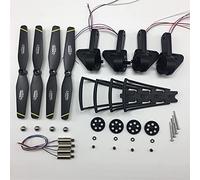 Vuzmode Bras d'aile pliable comprenant des engrenages, un axe, moteur, roulement, etc., for les pièces de rechange for drone S169 SG700-D RC Quadcopter Bras de fixation pour moteur quad(Schwarz)