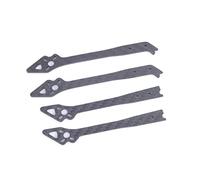 Vuzmode Bras de rechange en fibre carbone 3K, plaque supérieure G-FORCE LR4 182 mm, kits cadre longue portée 4 pouces FPV Racing Drone Quad Kit d'entretien pour drones(2 Front 2 Rear Arms)