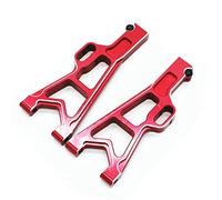 Vuzmode Bras de Suspension inférieur Avant et arrière en métal, 2 pièces, for JLB Racing, for Cheetah, for 11101 21101 J3 Speed 1/10 RC, pièces de Mise à Niveau de Voiture Rc