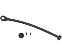 Vuzmode Câble de bouchon réservoir d'essence for Golf, Jetta, Passat, Polo, A3, A4, A6, A7, A8, Octavia et Seat Sangle d'attache sécurisée pour le bouchon de carburant(BLACK Cable with Clip)