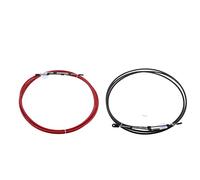 Vuzmode Câble de Commande de Changement de Vitesse d'accélérateur de 13 Pieds for Moteur de Bateau, canoë, télécommande, for Yamaha, Bateaux Hors-Bord, Noir et Rouge Câble de Commande Marin