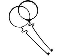 Vuzmode Câble de protection du bouchon réservoir carburant 77300-33070 for Prado 120, 4Runner, Avensis, Camry, Scion, ES300, GX470 Sangle d'attache sécurisée pour le bouchon de carburant(BLACK A)