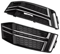 Vuzmode Cache de grille feu antibrouillard avant, for S4, for A4 B9, for, 2016 2017 2018 8W0807681F 8W0807682F Couvercle de lunette de phare antibrouillard de voiture