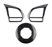 Vuzmode Cadre de décoration Garniture Volant en Fibre Carbone métal Voiture, for MG, ZS EV HS, for,6, for,5 EZS 2018-2021 Accessoires Autocollant pour Volant