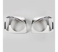 Vuzmode Capots de lampe couvercle de lampe de phare avant de voiture, for Suzuki, Jimny 2007 + autocollants de voiture ABS accessoires de style Cache-lentille de phare(Chrome)