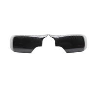 Vuzmode Capuchon de rétroviseur latéral en fibre carbone noir brillant, for BMW 3/5 E39 E46 525i 528i 530i 540i 323i 330i 328i Capuchon de protection d'aile de voiture(Carbon Fiber)