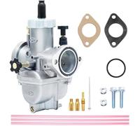 Vuzmode Carburateur PE28 avec gicleurs de carburateur, Bride de Montage for Moteur de Moto de 200 à 250 CC, for Dirt Bike, Pit Bike, Mini Bike, Motocross, Quad CDI(Black 22MM)