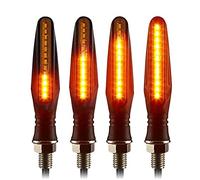 Vuzmode Clignotant de moto, relais intégré 335SMD, indicateur clignotant, boulon M10 Indicateur de signalisation pour moto(4PCS)