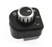 Vuzmode Commutateur de commande rétroviseur électrique, for Caddy 2004-2011 5ND959565B bouton chauffage chromé vue arrière Commutateur de réglage du rétroviseur de voiture