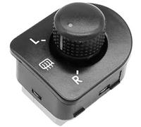 Vuzmode Commutateur de rétroviseur voiture, for Beetle, B5, for Bora, for 41J1959565F, for Jetta, MK4, bouton réglage du latéral, chauffage Sélecteur de rétroviseurs intérieurs de voiture