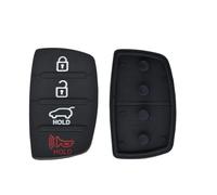 Vuzmode Coque de clé de Voiture en Caoutchouc à 4 Boutons, étui de Remplacement for clé de Voiture, for Hyundai, Tucson, Santa Fe / ix45, Sonata i40 Étui pour clé de Voiture