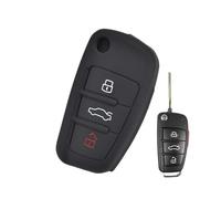 Vuzmode Coque de Protection en Silicone for clé télécommande de Voiture à 3 Boutons, for, A1 S1 A3 S3 A4 A6 TT Q3 Q7 2005-2013 Étui pour clé de Voiture