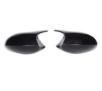 Vuzmode Coque de rétroviseur noire style M3 for BMW Série 1 et 3, E90 E91, E81, E82, E87 E88, en fibre carbone, accessoire voiture Capuchon de protection d'aile de voiture