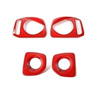 Vuzmode Couvercle de phare avant de voiture, couvercle de protection de feu arrière, autocollant extérieur, accessoires de style, for Suzuki, Jimny 2007 Up Cache-lentille de phare(B red)