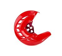 Vuzmode Couvercle de Protection de Disque de Frein Avant for CR 125R 250R 2004-2007 CRF250R CRF450R 2004-2021 CRF 250X 450X 450RX 2005-2018 Protection de Disque de Frein(Rot)