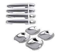 Vuzmode Couvercle de protection poignée porte extérieure ABS + couvercle bol, for Toyota, Hilux Vigo SR5 MK6 05-14 Couvercle de poignée de porte extérieure de voiture