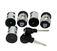 Vuzmode ENSEMBLE COMPLET DE BARILLET SERRURE PORTE 5PCS, for Peugeot, 806 1994-2002 4162.L0 Remplacement de l'actionneur de verrouillage de po