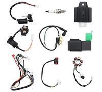 Vuzmode Faisceau de câblage électrique Complet for Moto, for allumage de stator de Quad électrique 50cc, 70cc, 90cc, 110cc, 125cc, Quad, Buggy, Kart (Lot de 9) CDI
